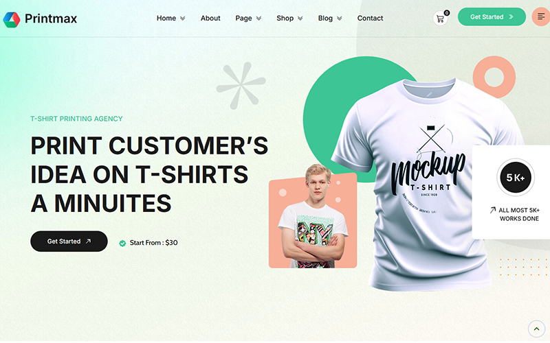 Tshirt打印店 printmax